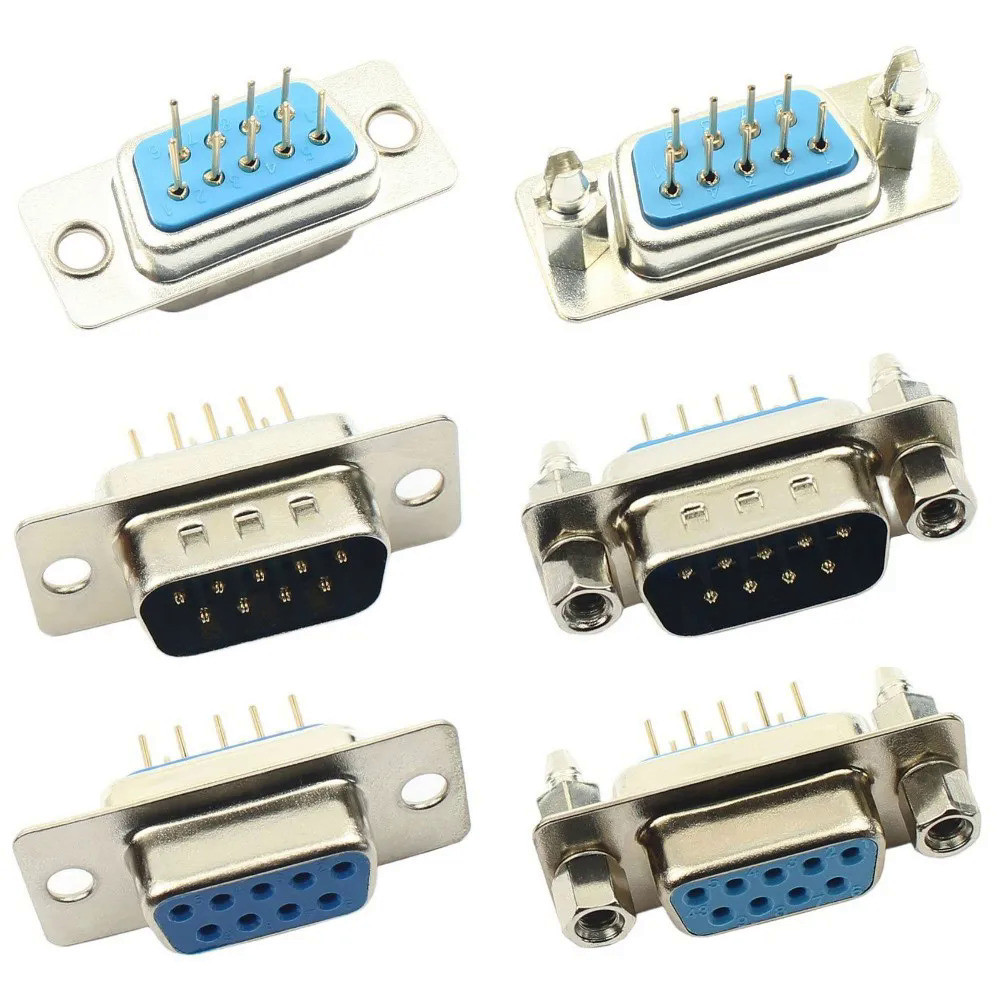 อะแดปเตอร์ซ็อกเก็ตสกรูเชื่อมต่อ D-SUB DB9 DIP 9 Pin PCB 9P ตัวผู้ ตัว ...