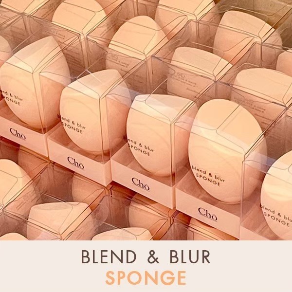 ฟองน้ำไข่เกลี่ยรองพื้น CHO BLEND&BLUR SPONGE ฟองน้ำโช เนื้อนุ่มฟู ไม่ ...