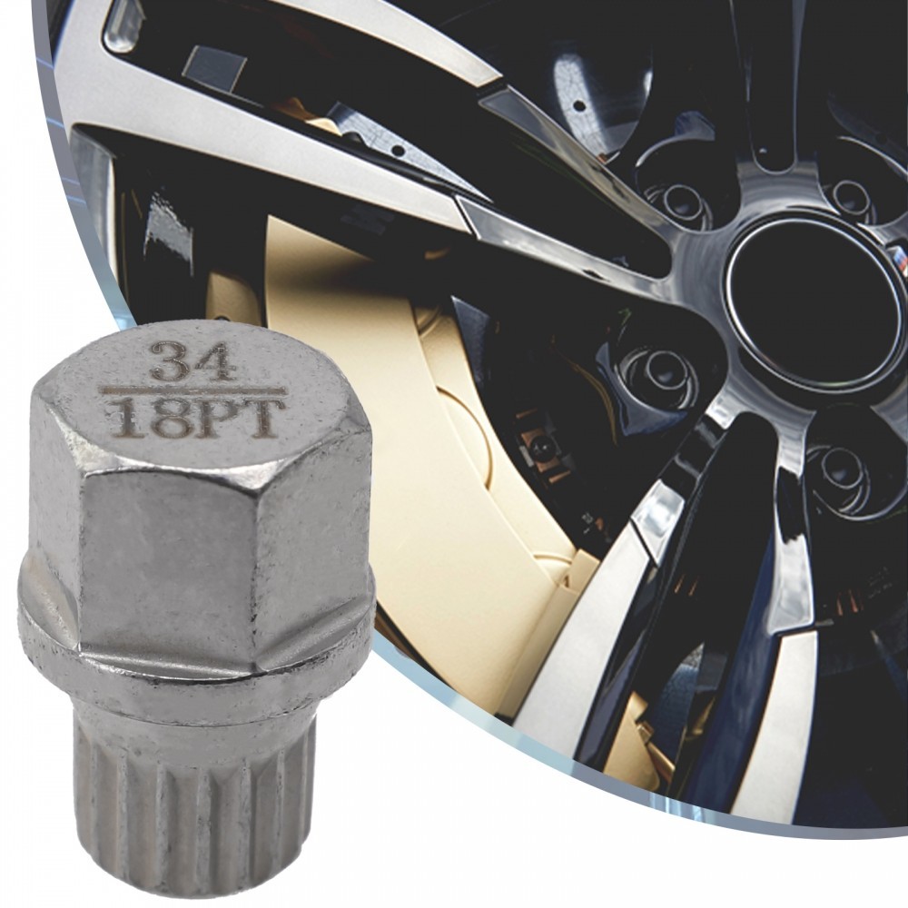 Wheel Lock Lug Nut Lug Nut Screw Silver Tone Steel Wheel Lock 20 X 28mm 34/18PTSUFA Shopee