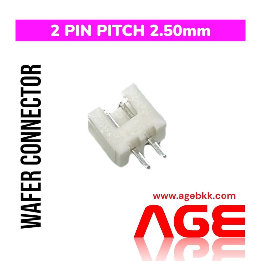WAFER CONNECTOR 2 PIN, Pitch 2.50MM | Shopee Thailand