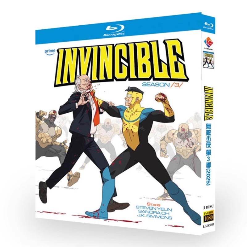 Blu-ray American Animation Invincible Season 3 (2025) 2BD G038 | Shopee ...
