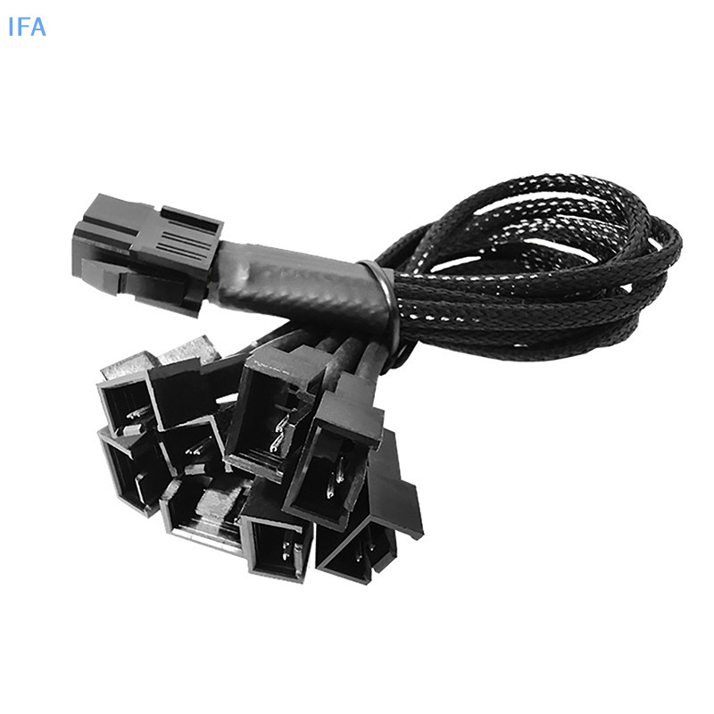 IFA 6-pin 1 ถึง 6 Way PWM พัดลมแยกสาย Cooled 1 ถึง 6/9 Way Tap Sleeve ...