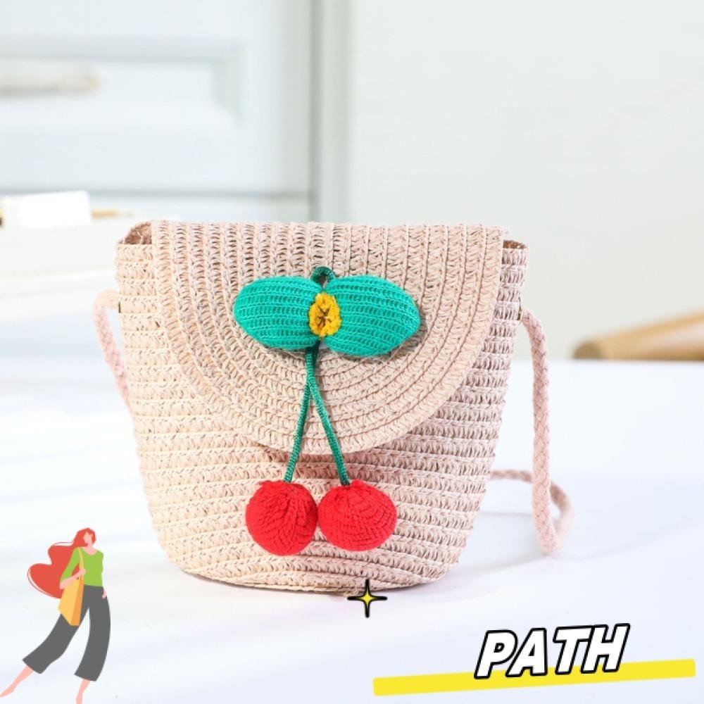Path Strawทอ Bag,อินเทรนด ์ Flap Clutch Bag, 2024 Retro Casual Handbag ...