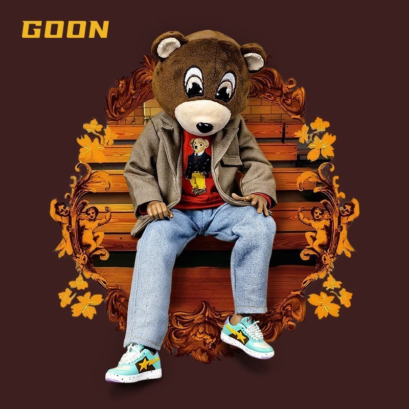 ※GOON ฟิกเกอร์ 1/6 ต้นฉบับ แฟชั่น เสื้อฮู้ด หมีหลุด ฟิกเกอร์เคลื่อนไหว ...