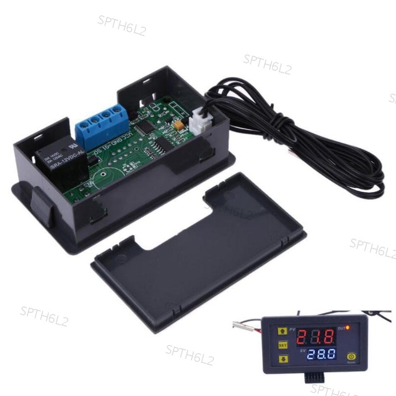 Dc12v 24V AC110V-220V AC Digital Temperature Controller จอแสดงผล LED ...