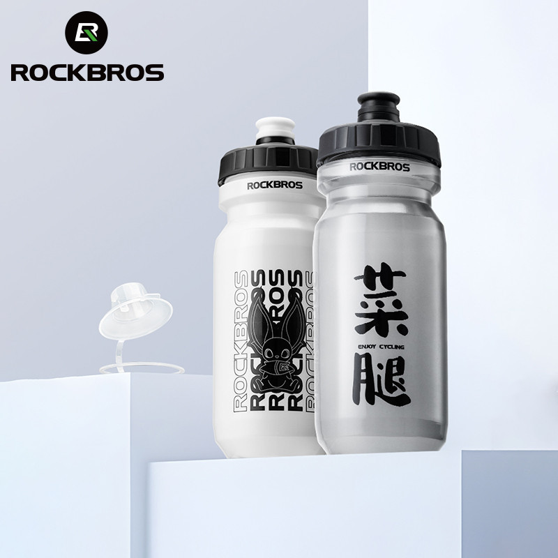Rockbros ขวดน้ําจักรยาน 600ML พร้อมฝาครอบกันฝุ่น MTB จักรยานเสือหมอบกา ...