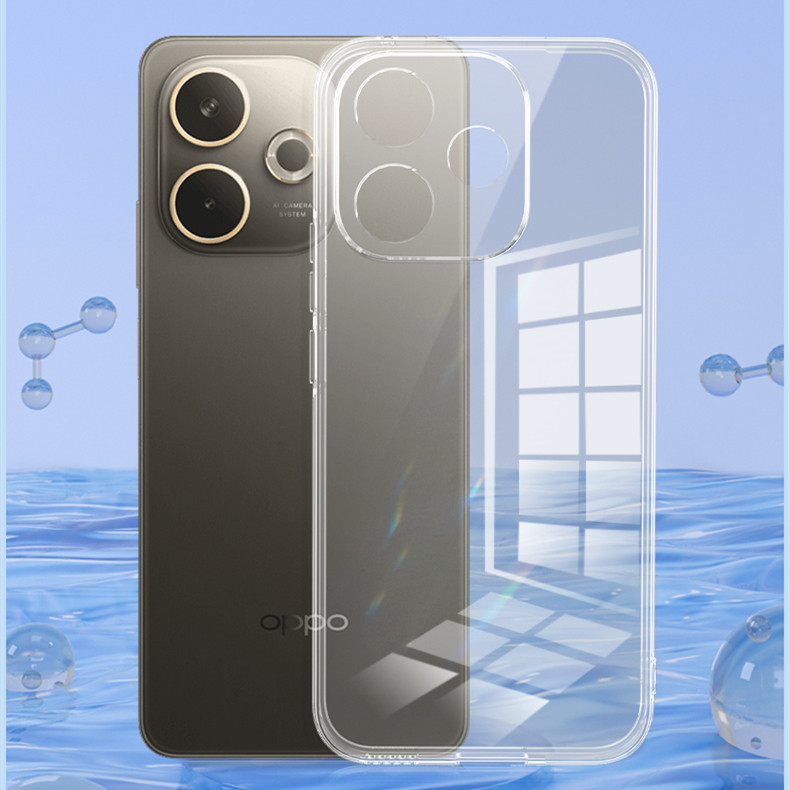 สําหรับ OPPO A5 Pro 5G CPH2695 Slim Soft Clear Silicon Fine Hole ...