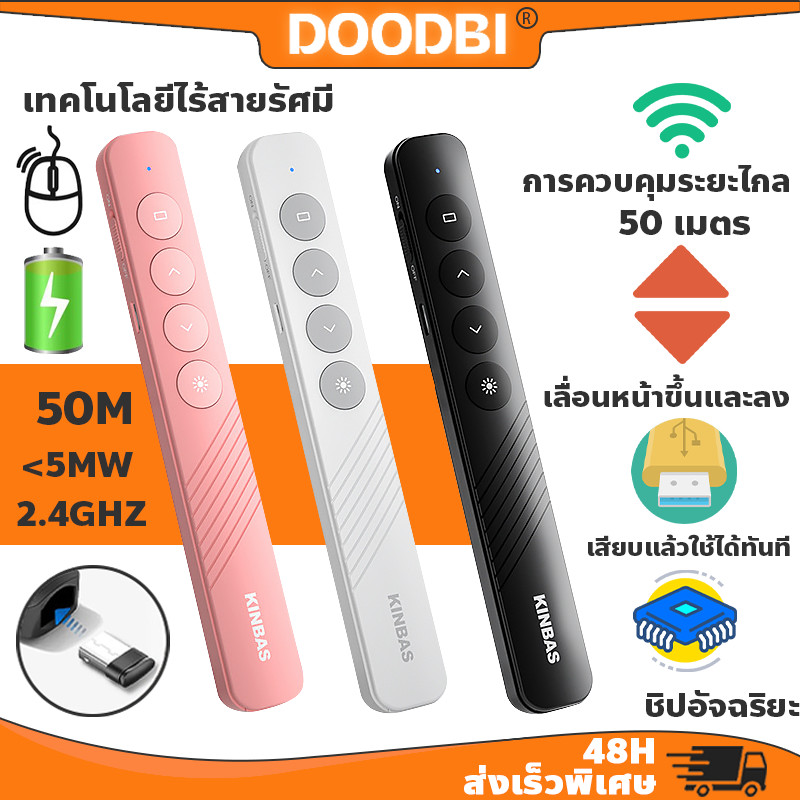 รีโมทพรีเซนไร้สาย Presenter Wireless Remote Controller USB + USB C ...