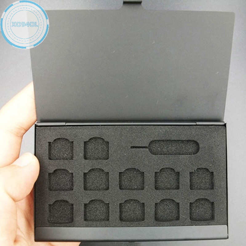 Xo94ol 12-Slots-Nano +1-Slot-Card-Pin อลูมิเนียมแบบพกพา SIM Micro Pin ...