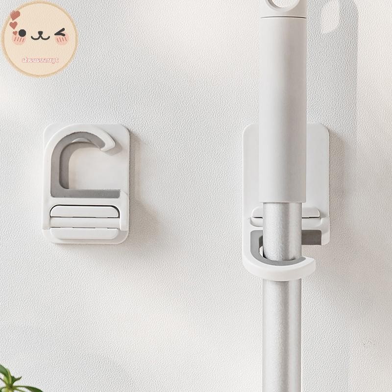 Chee Wall Mount ไม้กวาด Mop คลิปผู้ถือ Self-กาวแปรงไม้กวาด Mop แขวน ...