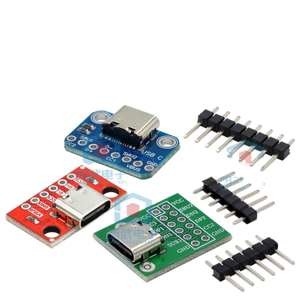 Type-c USB เปิด Pin DIP หญิงซ็อกเก็ต B-TYPE อะแดปเตอร์เชื่อมหญิงหัว ...