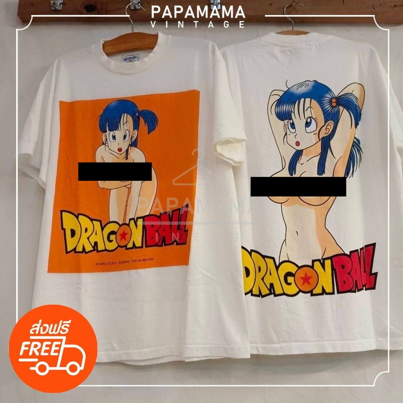 [ DRAGONBALL ] Naked Bulma the Original Bootleg แท้ เสื้อวินเทจ เสื้อ