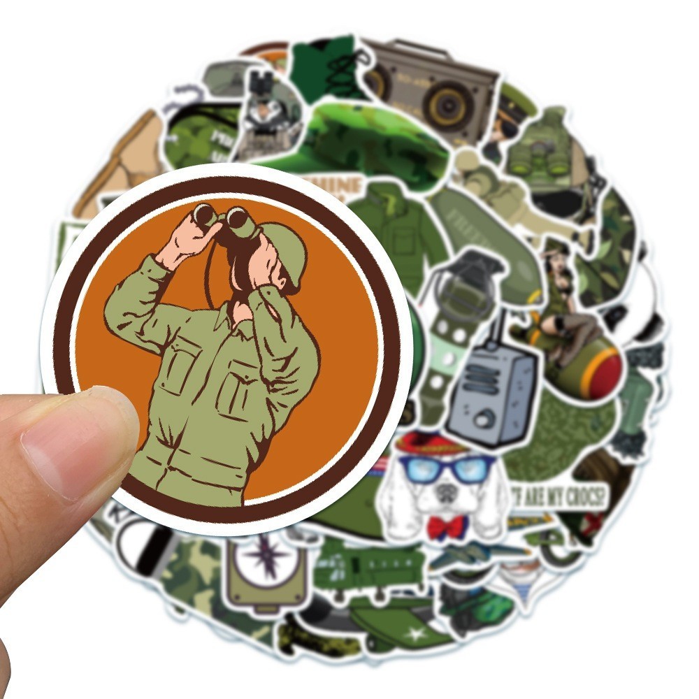 พร้อมส่ง INS Camping Game wargame war ทหาร military Army sticker ...