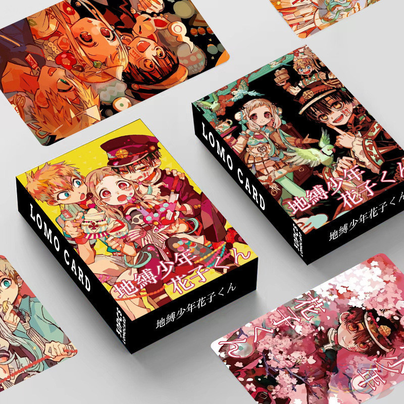 30Pcs/Box Anime：Toilet-bound Hanako-kun Series 02 Double Sided Lomo ...