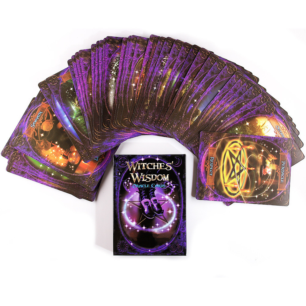Witches Wisdom Oracle Divination Tarot Deck Board Game Card Beginners ...