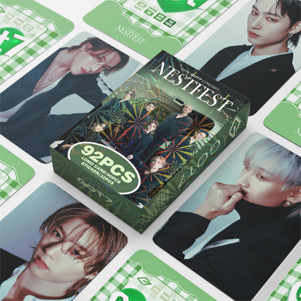 92 ชิ้น/กล่อง GOT7 Nestfest Photocard Lomo Card Concert Collection