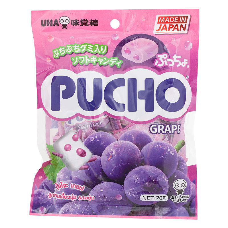 ปุ้จโจะ ลูกอมเคี้ยวนุ่ม 70 กรัม Pucho Candy 70 g. หลากหลายรสชาติ ...