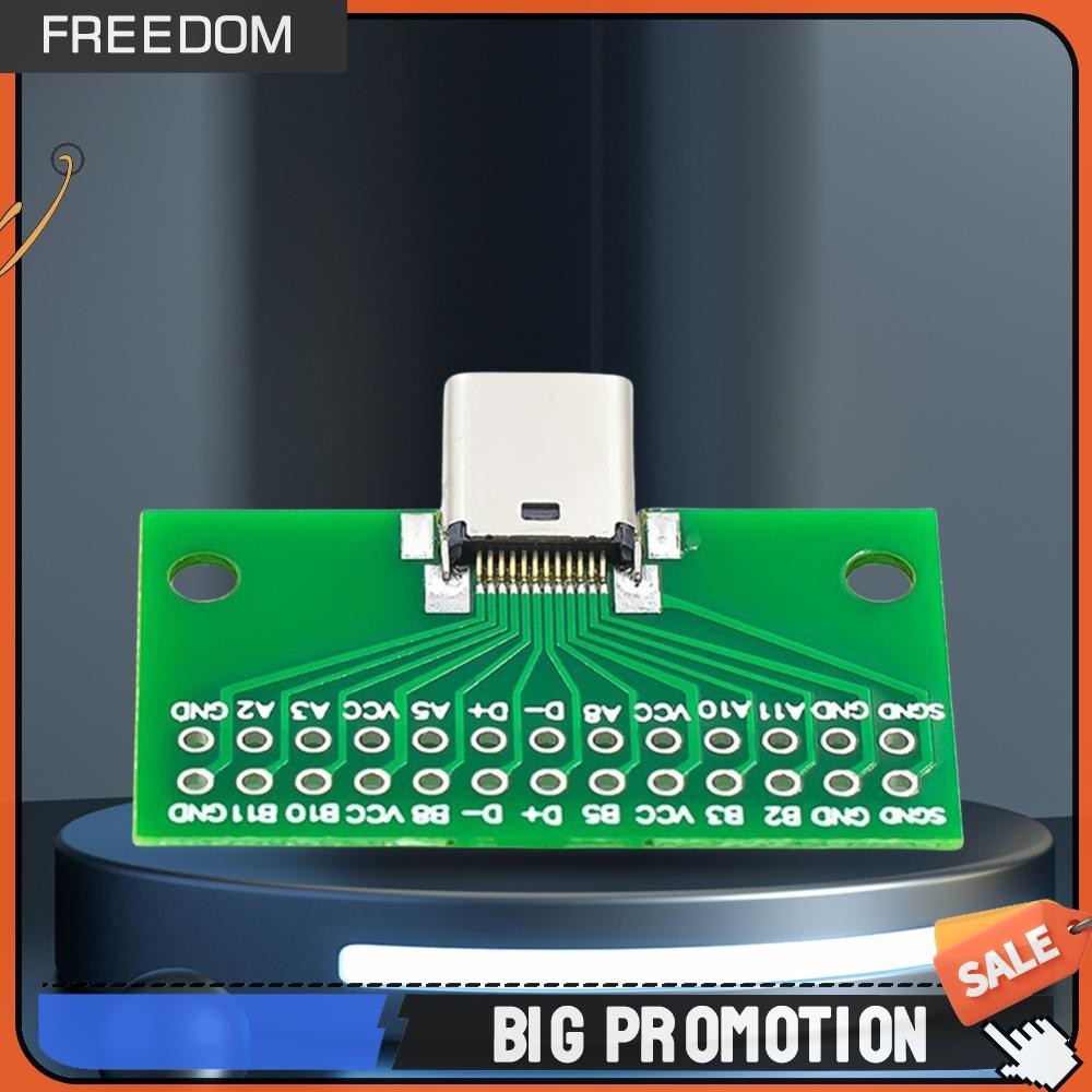Type-c USB 3.1 24 Pin 2.54mm Male/Female Test PCB Board Adapter ...
