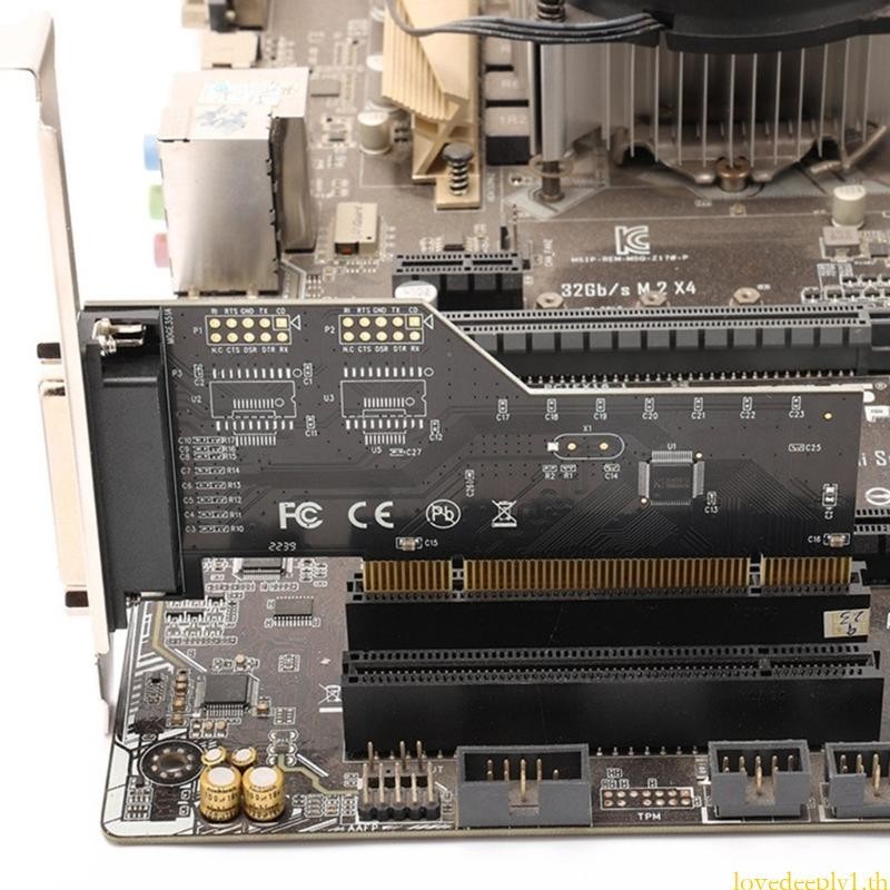 Carte PCI Vers Port Parallèle 25 Broches - Adaptateur Imprimante LPT