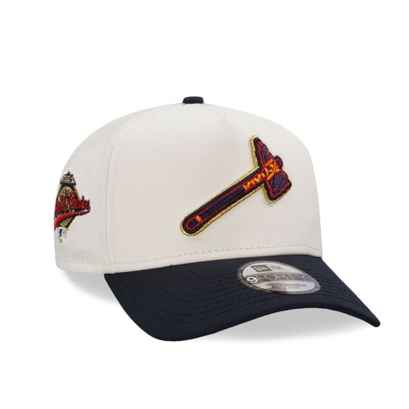 New Era Atlanta Braves 9FIFTY 1995 World Series Casquette rétro à crochets Vert olive Taille unique, Vert olive