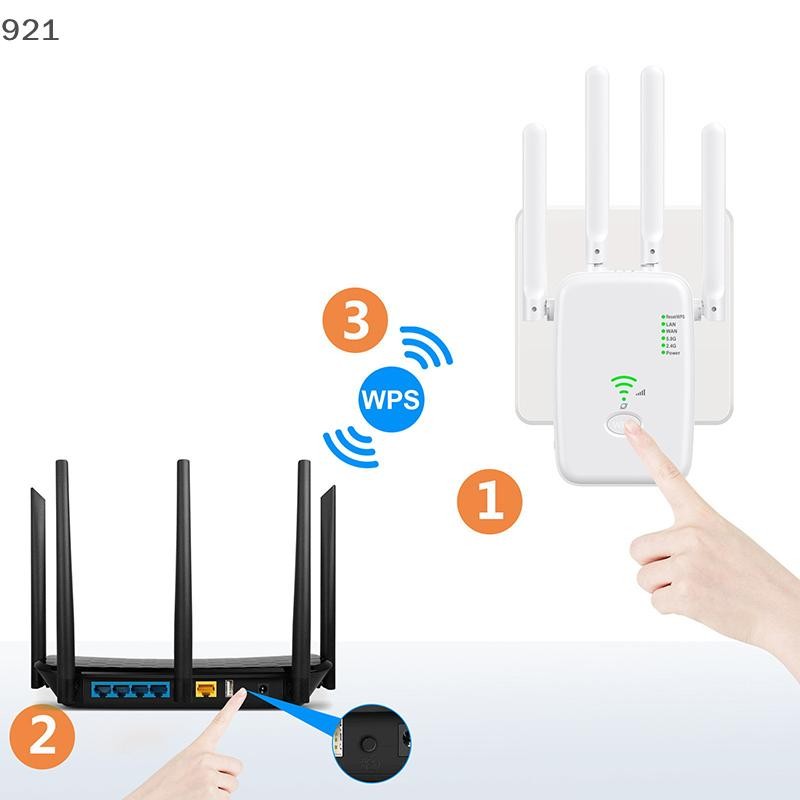 Nuannuaa 1200Mbps ไร้สาย Nintendo Repeater WiFi สัญญาณ Repeater Dual ...