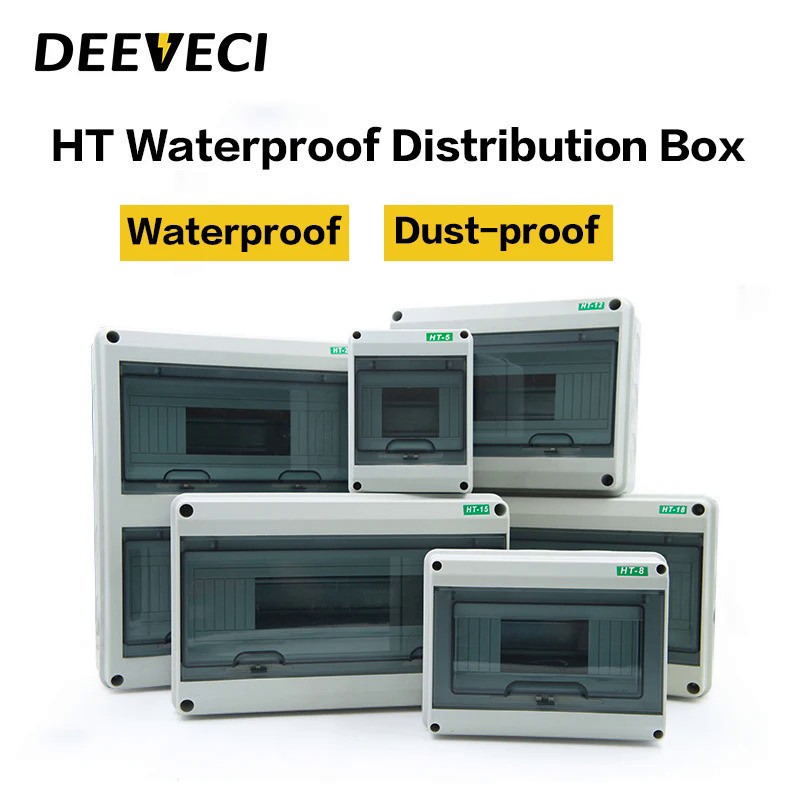 HT-5/8/12/15/18/24 plastic distribution box waterproof MCB box panel ...