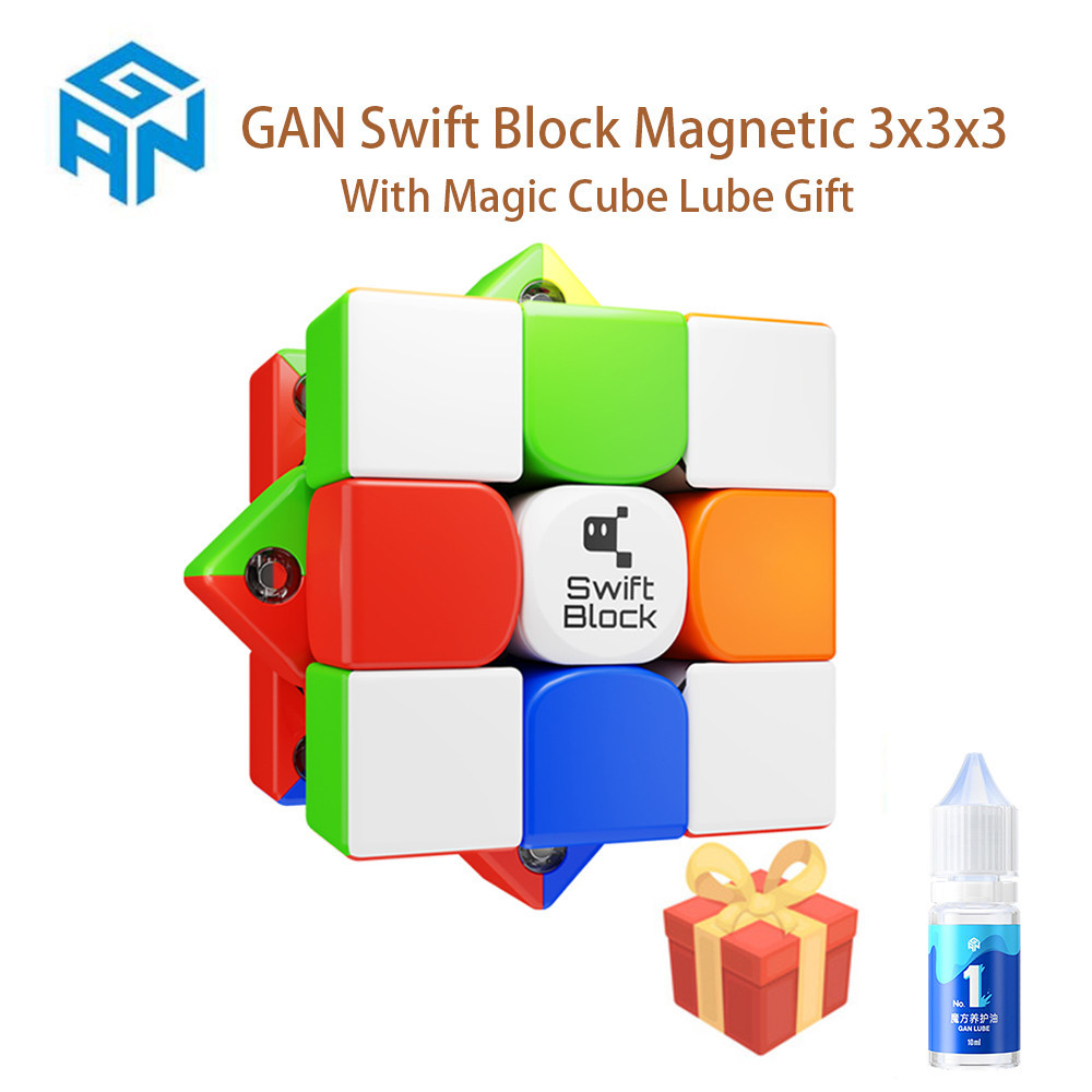 Gan Swift Block 355S 3X3 Magnetic Cube Professional Speed Cube With ...
