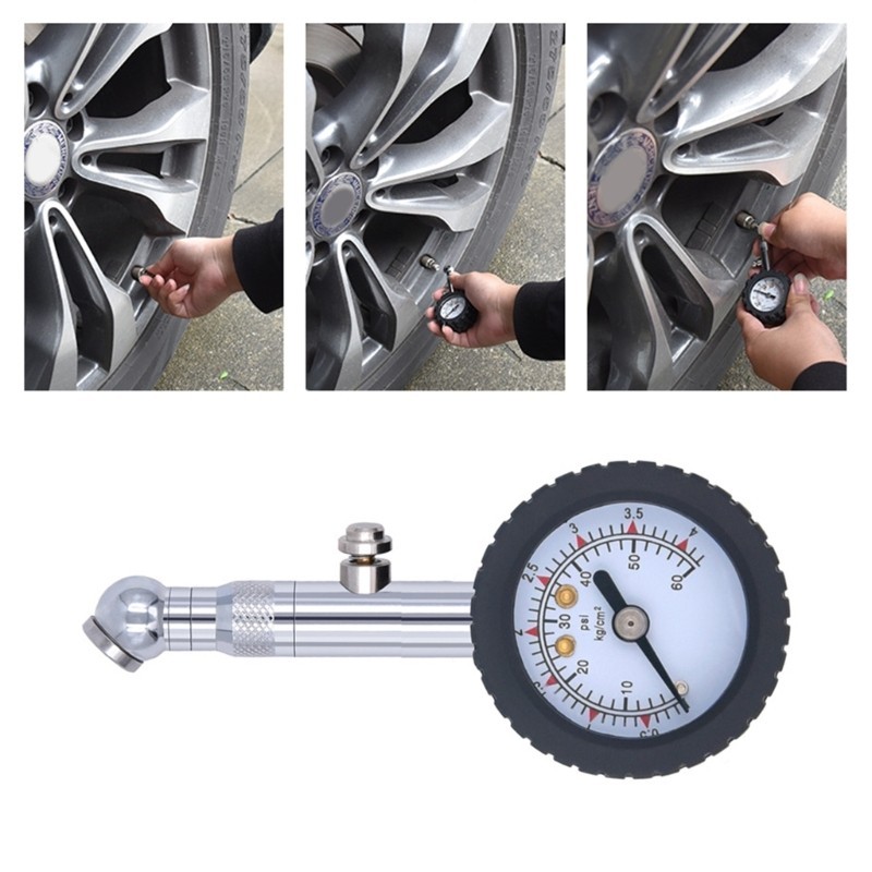 Sup 60psi 100psi เครื่องวัดความดันลมยางอ่านง่ายรถ Tyre เครื่องตรวจสอบ ...
