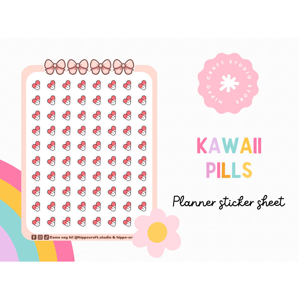 Pills | Planner sticker sheet ยา แพลนเนอร์สติ๊กเกอร์ | Shopee Thailand