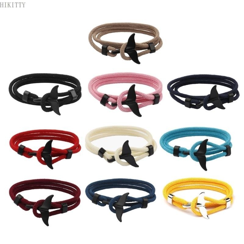 Hik Simple Whale Tail Viking String สร ้ อยข ้ อมือปรับแฟชั ่ นเครื ่ ...