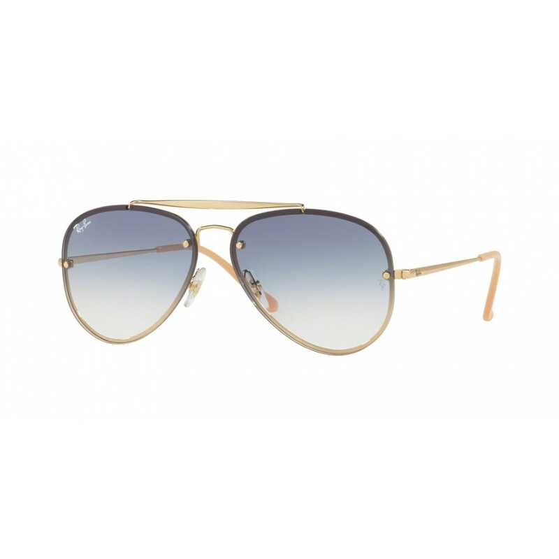 แว ่ นกันแดด Ray-Ban RB3584N BLAZE AVIATOR 001/19 gold blue | Shopee ...