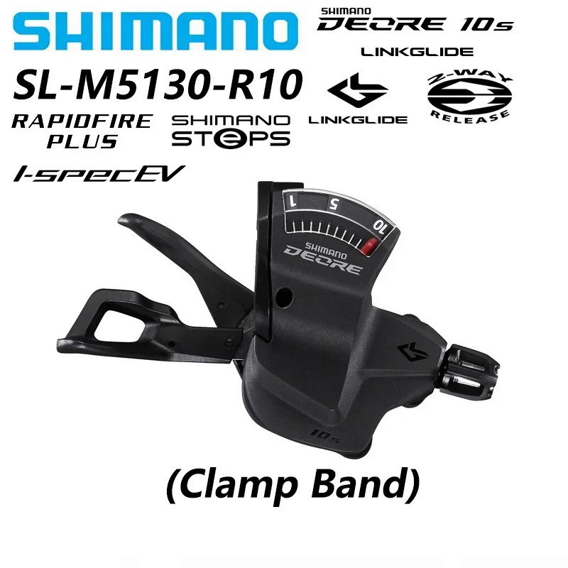 Commande de Vitesse Droite SHIMANO DEORE 10V SL-M5130-R Linkglide Indi