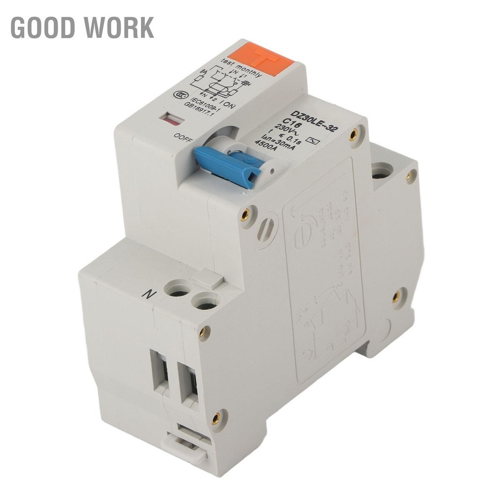 Good Work Circuit Breaker 1P 16A 220V Overload ลัดวงจรป้องกันการรั่วไหล ...