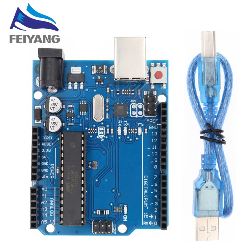 UNO R3 Atmel ATMEGA328P Compatible Board Plug and Play (No need ...