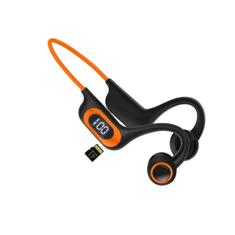 Bone Conduction หูฟังไร้สายบลูทูธ 5.3 หูฟังกีฬากลางแจ้งหูฟังชุดหูฟัง ...