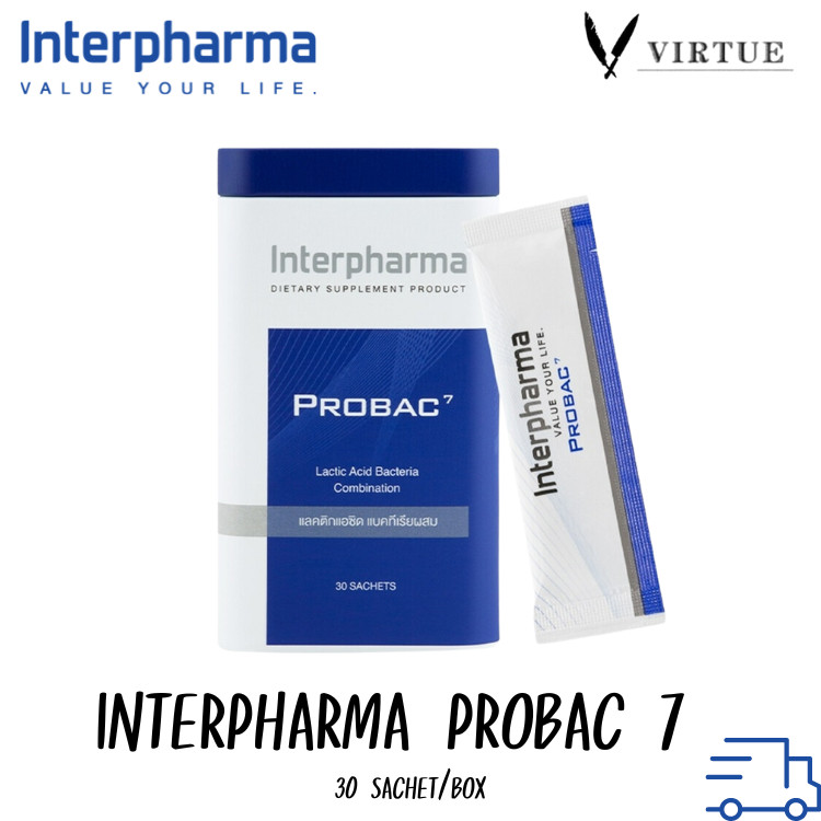 Interpharma Probac 7 (30 ซอง) ผลิตภัณฑ์ Total Synbiotic (ซินไบโอติก ...