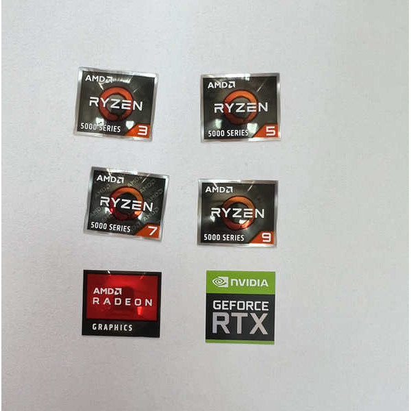 สติกเกอร์ฉลาก AMD Ryzen Ryzen R9 R7 R5 R3 5000 Series CPU สําหรับติดตก ...