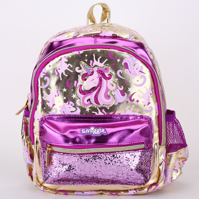 ออสเตรเลีย smiggle Kindergarten Schoolbag Golden Unicorn mini Children ...