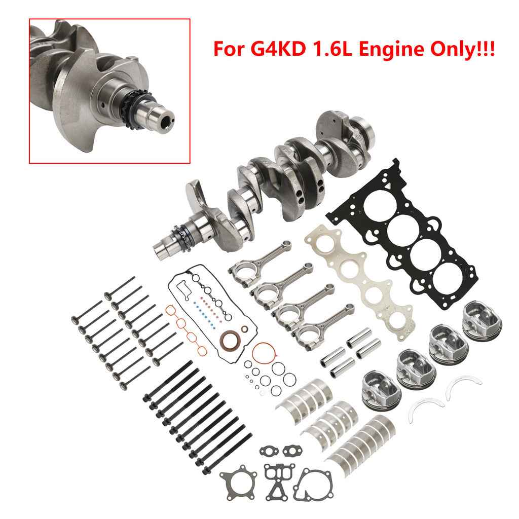 G4fd Engine Rebuild Overhaul Kit w/Crankshaft & ก ้ านเชื ่ อมต ่ อ