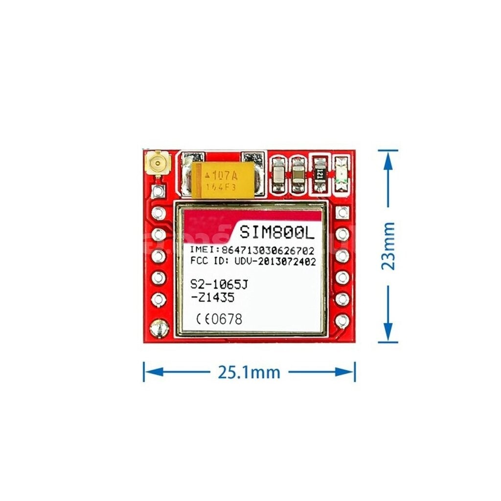 NA243 โมดูลซิม โมดูลสื่อสาร SIM800L GPRS GSM Module Quad-Band Micro SIM ...