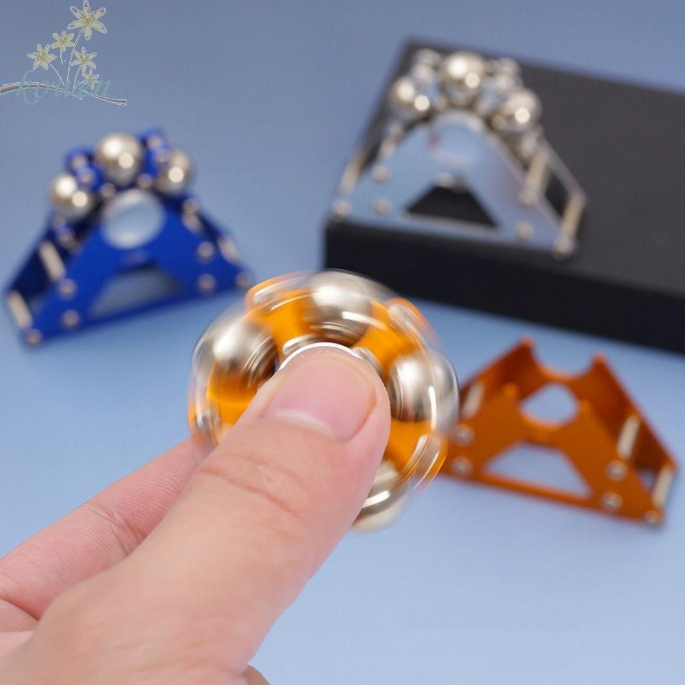 Kowen ปลายนิ้ว Gyro Mechanical,สามเหลี่ยม Spinning Top Hand Spinner ...