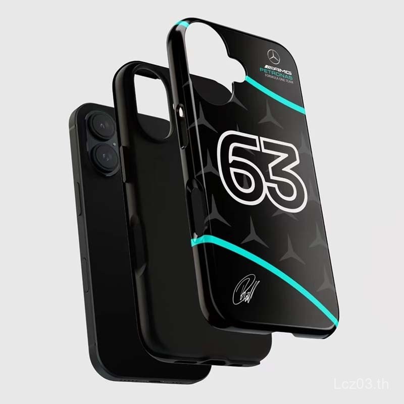 เคสโทรศัพท์ที่เข้ากันได้กับ iPhone 63 GEORGE RUSSELL 2025 MERCEDES เคส ...