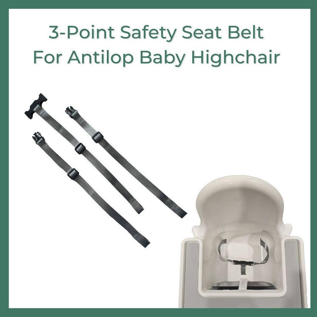 เข็มขัดนิรภัยสําหรับ Ikea Antilop Baby High Chair เข็มขัดนิรภัย Seatbelt Highchair Harness 3 ...
