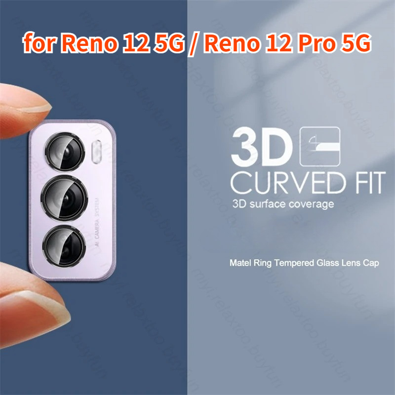 อลูมิเนียมกล้องป้องกันแหวนสําหรับoppo Reno12 Pro Reno12pro Reno 12 ...