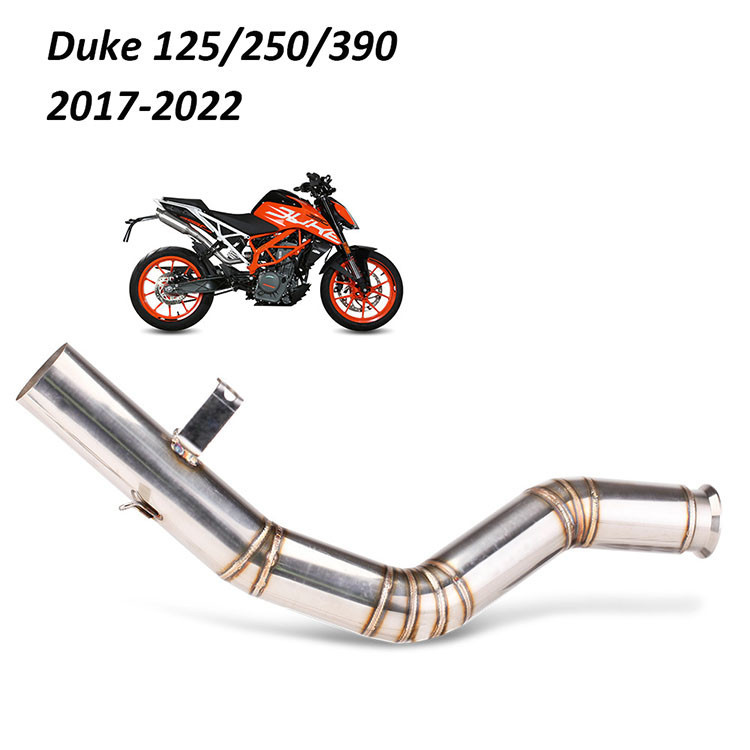 สแตนเลสรถจักรยานยนต ์ ท ่ อไอเสียกลางสําหรับ KTM DUKE 125/250/390 RC390 ...