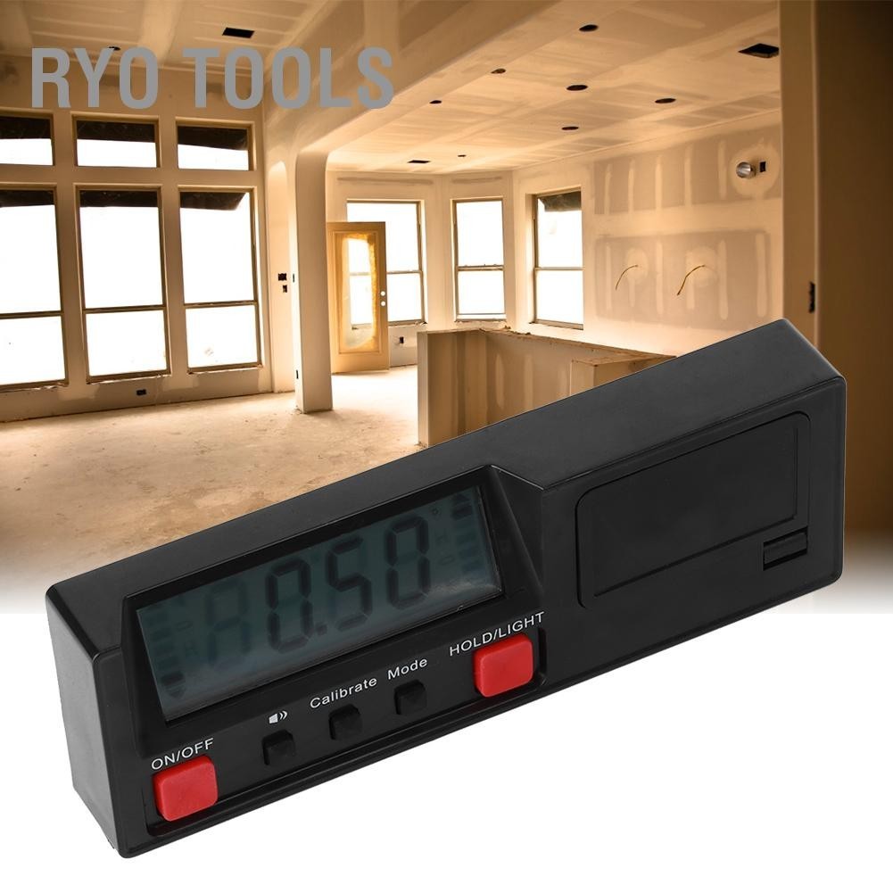 Ryo Tools ระดับ Inclinometer แม่เหล็กอิเล็กทรอนิกส์จอแสดงผลดิจิตอลเกจ ...