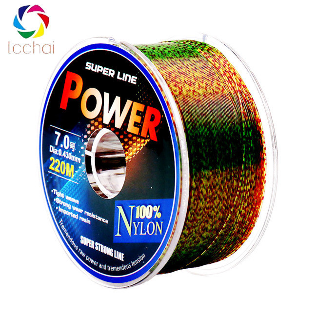 220m สายตกปลา Super Strong Abrasionproof ที่มองไม่เห็น Monofilament ตก