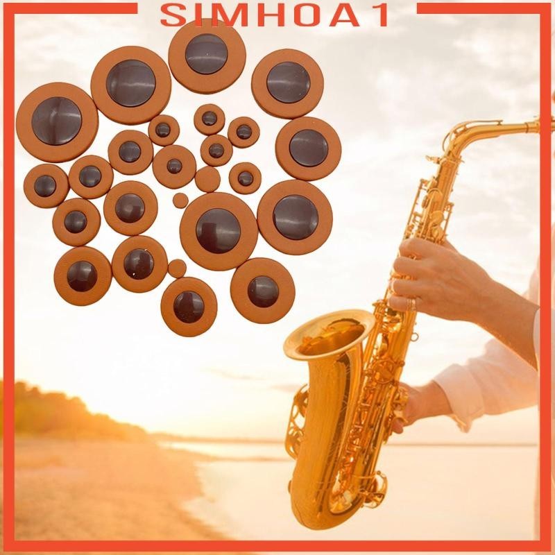 [Simhoa1] 25x Alto Sax Pads อุปกรณ์เสริมเครื่องมือแบบพกพา Universal