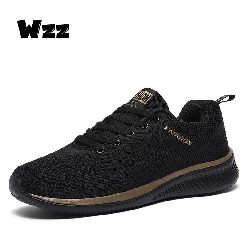WZZ 2026 ขนาด 36-48 2026 ผู้ชายและผู้หญิงแฟชั่น Kasut Wanita Breathable Ultra Light ลื่นสบายๆกีฬารองเท้าวิ่ง
