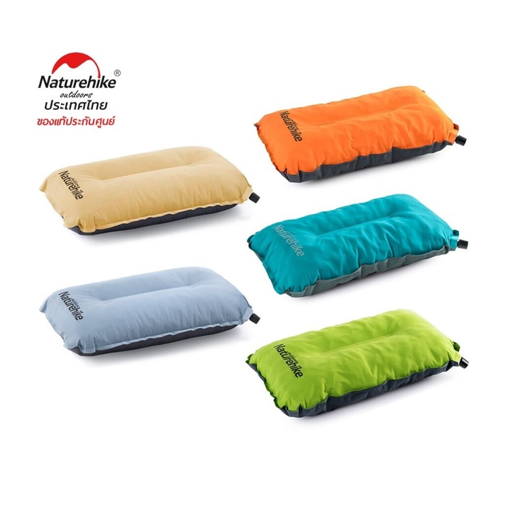 Naturehike NH17A001-L Sponge Automatic Inflatable Travel Portable Cushion Pillow(Blue)